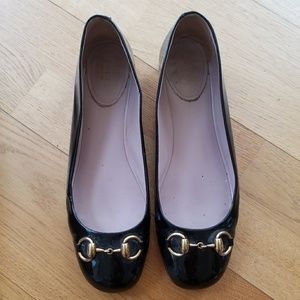 Black Gucci flats
